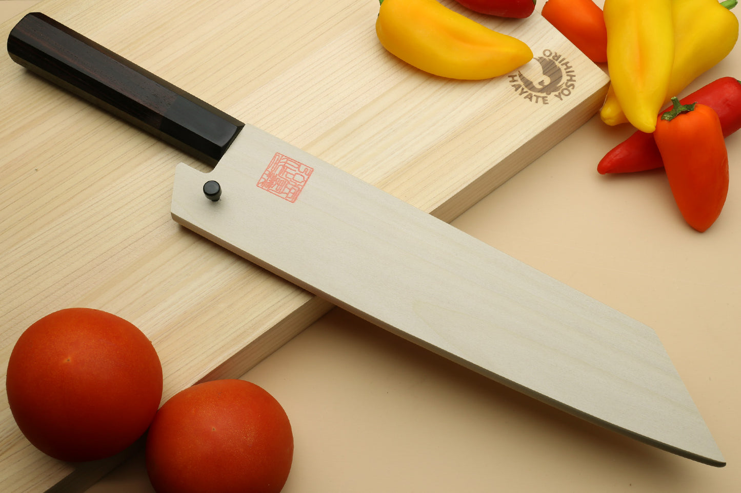 Yoshihiro AUS10 Ice Hardened Stainless Steel Kiritsuke Japanese Chef Knife Rosewood Handle