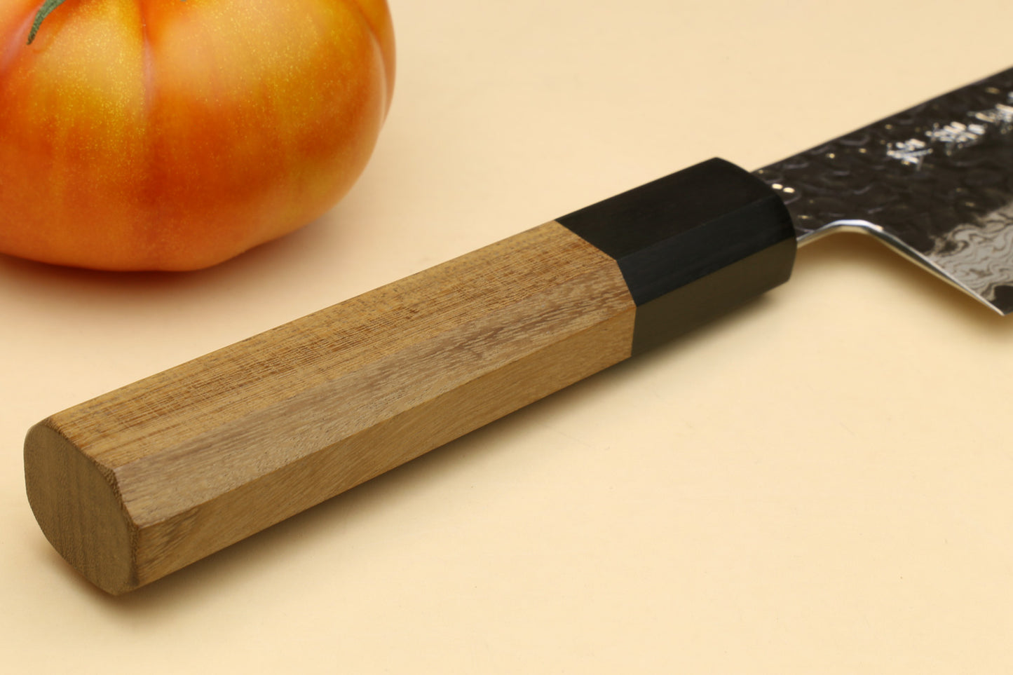 Yoshihiro VG-10 46 Layers Hammered Damascus Nakiri Japanese Vegetable Knife (6.5" (165mm)) (Ambrosia Handle)