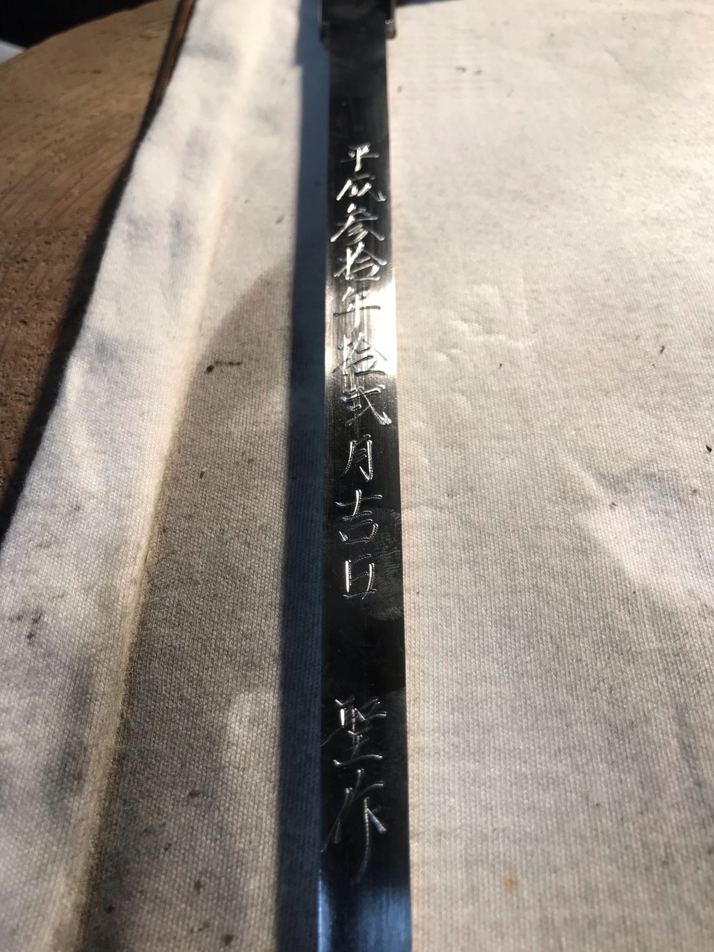 Yoshihiro Heisei Hongasumi Aoko Blue Steel #1 Single Edged Maguro Bocho Tuna Knife 29.5" (750mm)