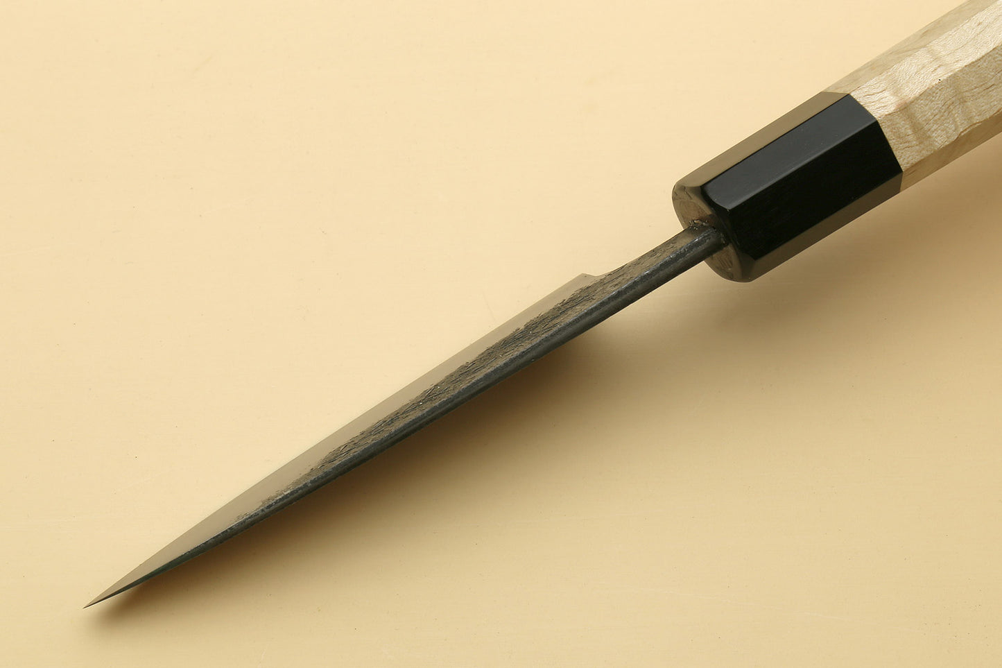 Yoshihiro Nashiji High Carbon White Steel #2 Paring Japanese Peeling Knife 3.5" (90mm) with Camphor Handle