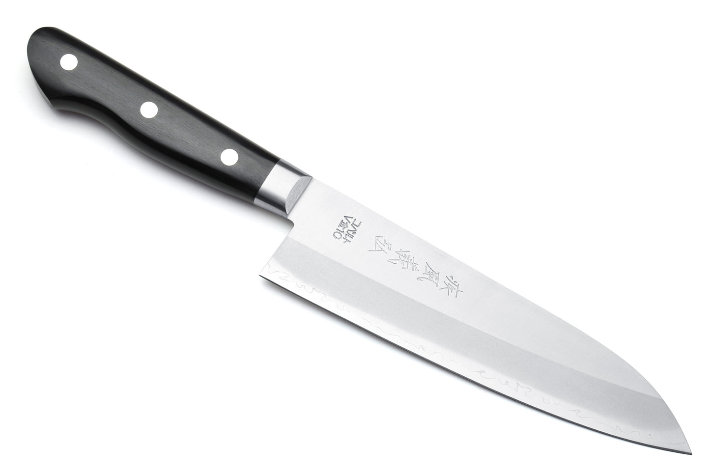 Yoshihiro VG-10 Gold Stainless Steel Santoku Multipurpose Chef Knife 7" (180mm)