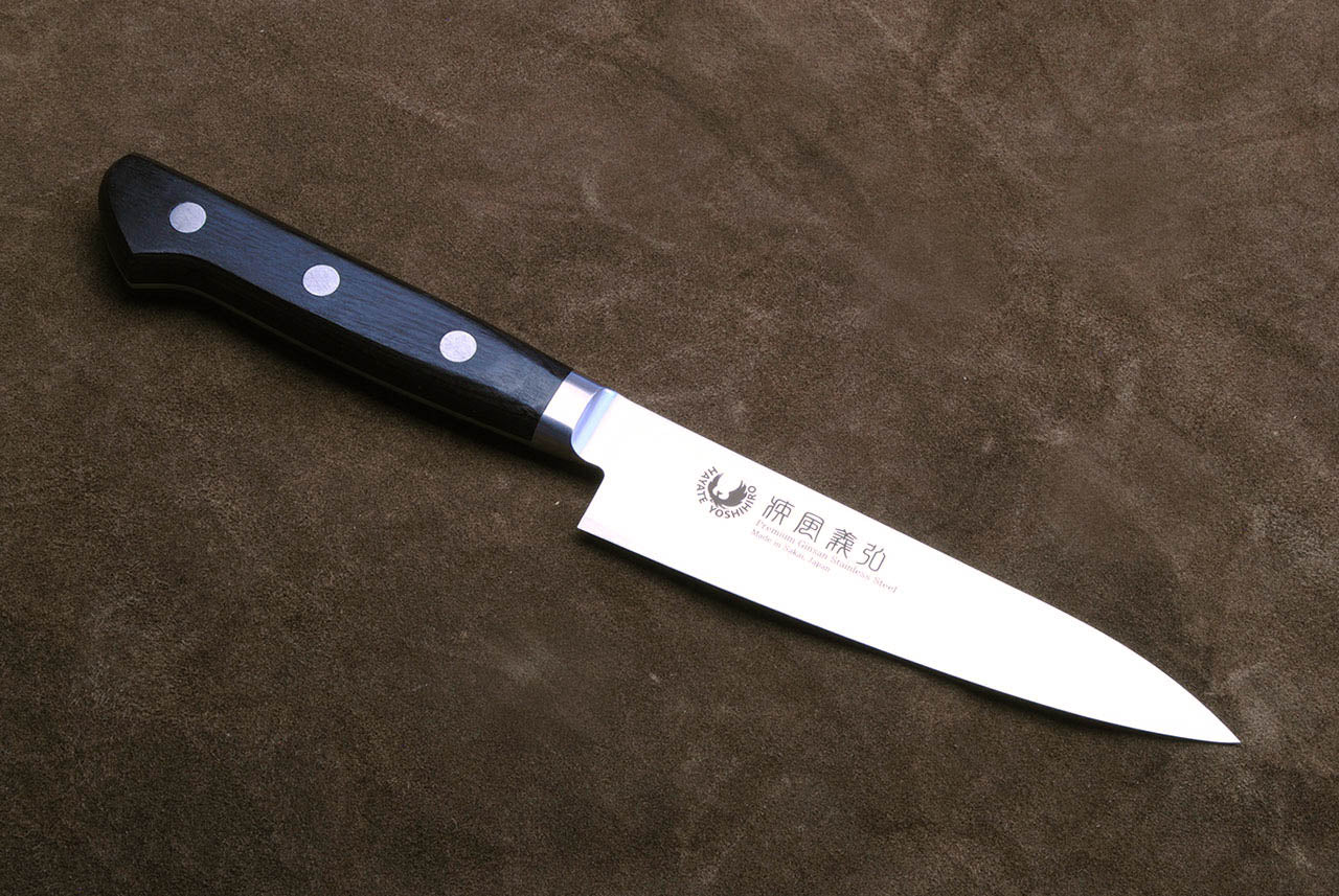 Yoshihiro Ginsan High Carbon Stain Resistant Steel Petty Utility Japanese Chef Knife 4.7