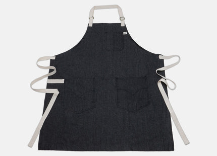 Yoshihiro Black Denim Professional Kitchen Apron