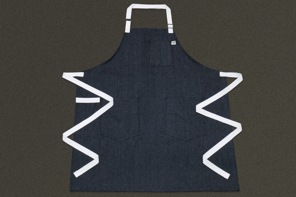 Yoshihiro Black Denim Professional Kitchen Apron