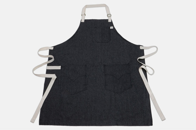 Yoshihiro Black Denim Professional Kitchen Apron