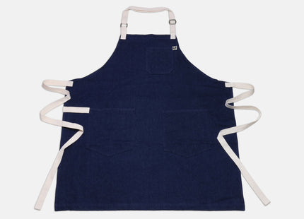 Yoshihiro Dark Navy Denim Professional Kitchen Apron