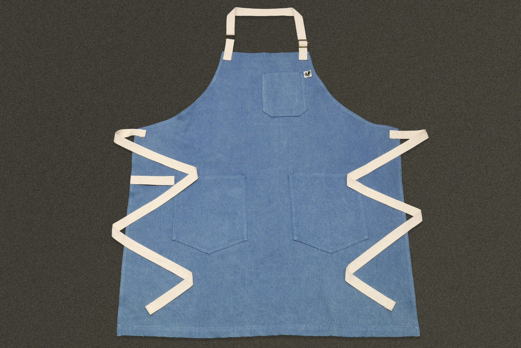 Yoshihiro Light Blue Denim Professional Kitchen Apron