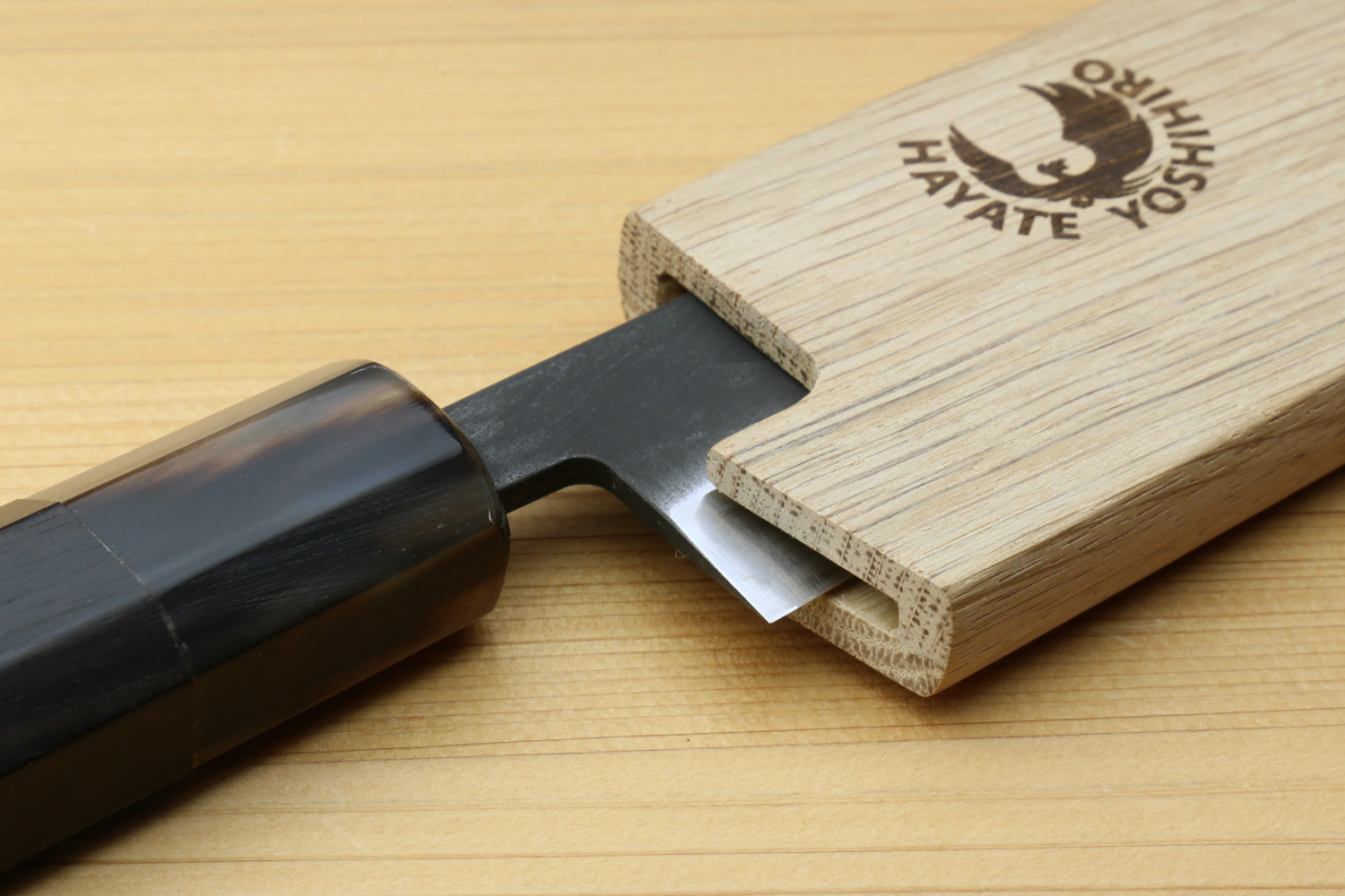 Yoshihiro Magnetic Oak Wood Saya Cover Blade Protector for Petty-Kiritsuke 6.5" (165mm)