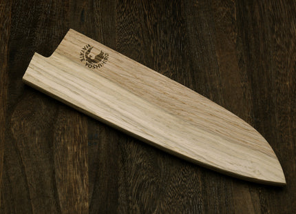 Yoshihiro Magnetic Oak Wood Saya Cover Blade Protector for Santoku
