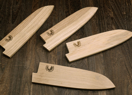 Yoshihiro Magnetic Oak Wood Saya Cover Blade Protector for Santoku