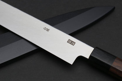 Yoshihiro Mizuyaki Hongasumi Ginsan High Carbon Stain Resistant Steel Yanagi Sushi Sashimi Japanese Knife Rosewood Handle