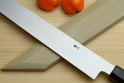 Yoshihiro Ginsan Mirror Polished Stain Resistant Steel Yanagi Kiritsuke Sushi Sashimi Japanese Knife