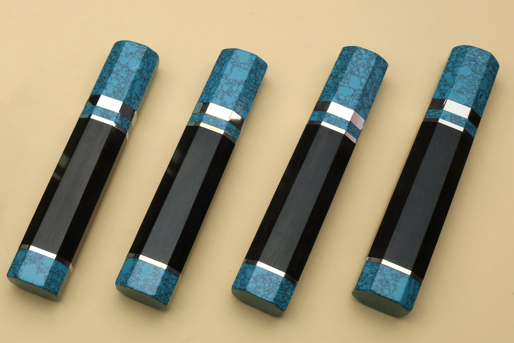 Yoshihiro Turquoise Blue Handle for Kiritsuke Chef Knife