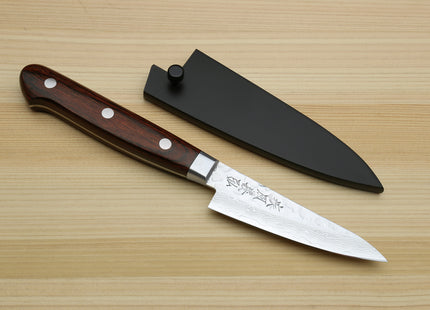 Yoshihiro VG-10 16 Layer Hammered Damascus Stainless Steel Paring Knife 3.2"