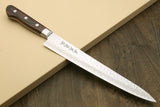 Yoshihiro VG-10 16 Layer Hammered Damascus Stainless Steel Sujihiki Slicer Chefs knife 9.5" (240mm)