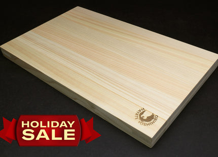 Yoshihiro Hinoki Cypress Cutting Board with Anti-Twist Core — X-Large (Holiday Sale)