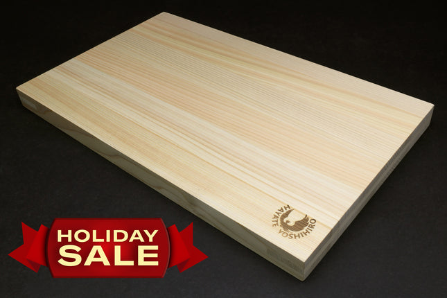 Yoshihiro Hinoki Cypress Cutting Board with Anti-Twist Core — X-Large (Holiday Sale)