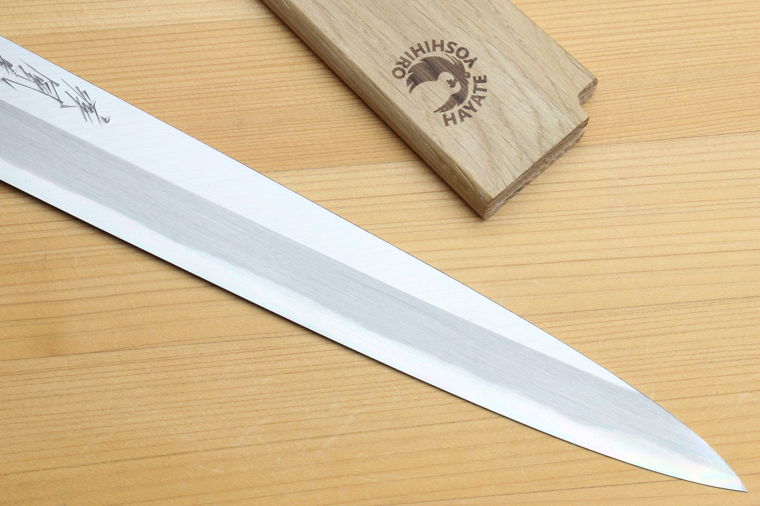 Yoshihiro Hongasumi Blue Steel Yanagi Sushi Sashimi Japanese Knife Magnolia Handle