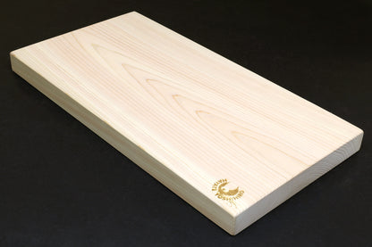 Yoshihiro Japanese Hinoki Cypress Natural One-Piece Wooden Professional Grade Cutting Board - Thickness: 1.18"(30mm)