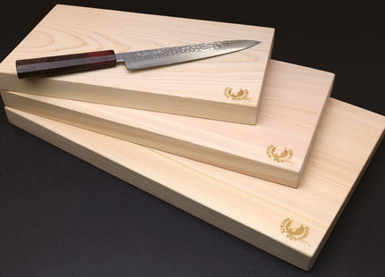 Yoshihiro Japanese Hinoki Cypress Natural One-Piece Wooden Professional Grade Cutting Board - Thickness: 1.18"(30mm)