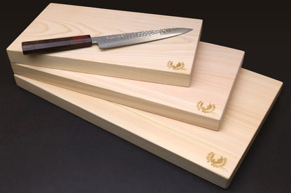 Yoshihiro Japanese Hinoki Cypress Natural One-Piece Wooden Professional Grade Cutting Board - Thickness: 1.18"(30mm)