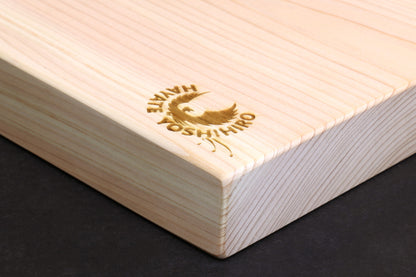 Yoshihiro Japanese Hinoki Cypress Natural One-Piece Wooden Professional Grade Cutting Board - Thickness: 1.18"(30mm)