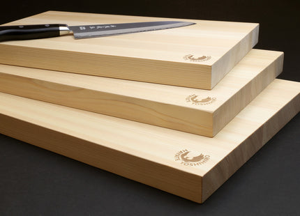 Yoshihiro Hinoki Cypress Anti-bacterial Japanese Natural Wooden Professional Grade Cutting Board (Thickness: 1.18"(30mm))