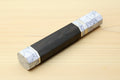 Yoshihiro Ebony Handle with Howlite White Bolster for Nakiri Vegetable Knife