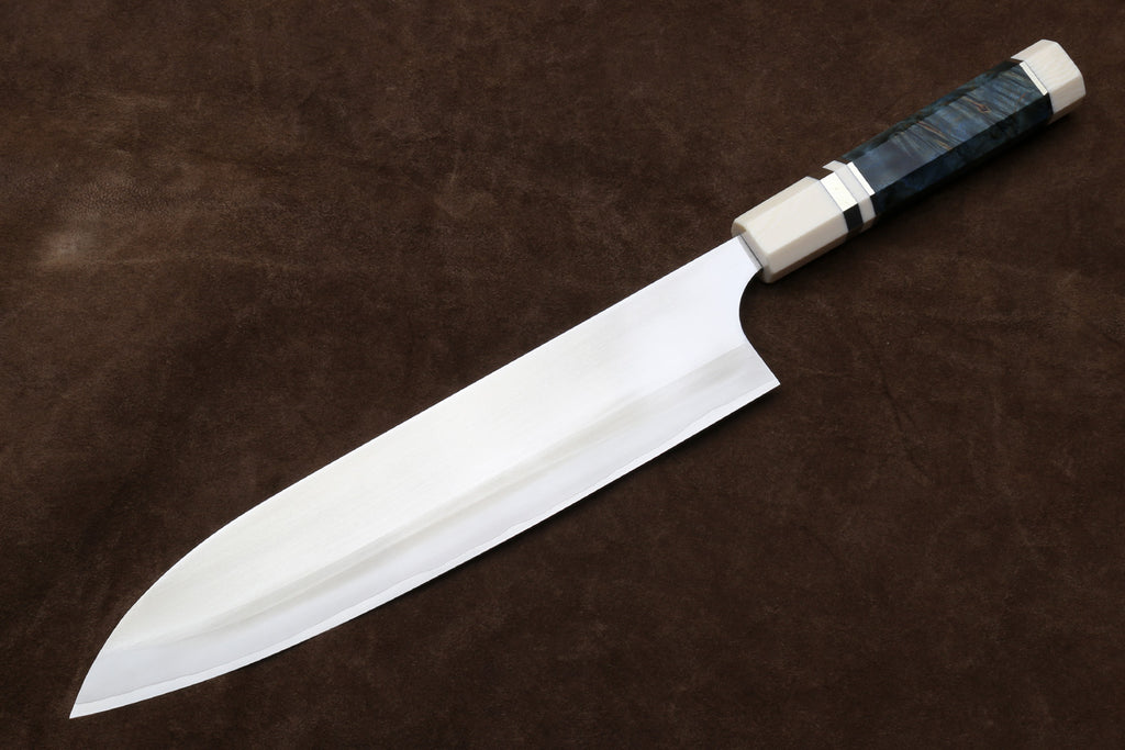 Backside of knife with pretty handle