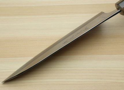 Yoshihiro High Speed Steel HAP40 Petty Multipurpose Chef Knife Ocean Blue Handle