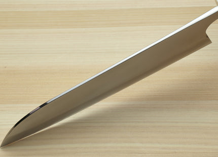 Yoshihiro High Speed Steel HAP40 Santoku Multipurpose Chefs Knife Ocean Blue Handle with Alternative Ivory Bolster and Magnolia Saya Cover