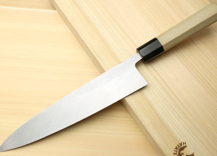 Yoshihiro Kasumi White Steel Mioroshi Filet Sushi Sashimi Japanese Chef Knife Octagonal Magnolia Handle (Blade Length: 9.5"(240mm))