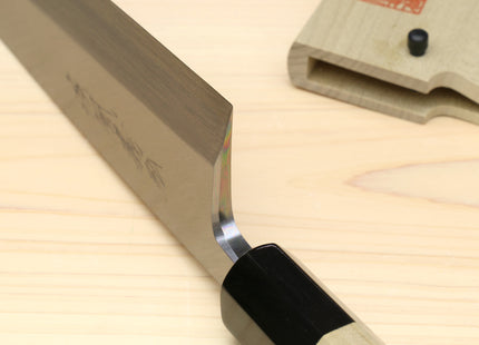 Yoshihiro Kasumi White Steel Mioroshi Filet Sushi Sashimi Japanese Chef Knife Octagonal Magnolia Handle (Blade Length: 9.5"(240mm))