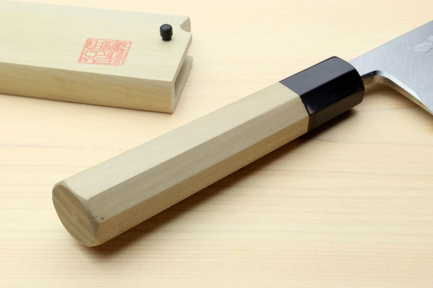 Yoshihiro Kasumi White Steel Mioroshi Filet Sushi Sashimi Japanese Chef Knife Octagonal Magnolia Handle (Blade Length: 9.5"(240mm))