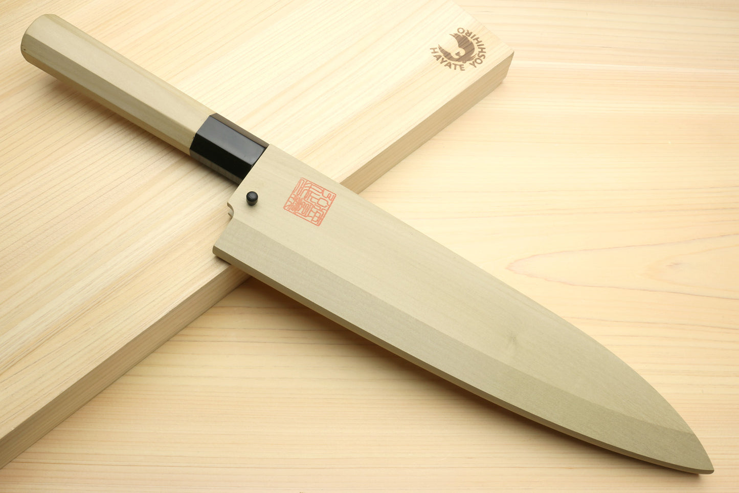 Yoshihiro Kasumi White Steel Mioroshi Filet Sushi Sashimi Japanese Chef Knife Octagonal Magnolia Handle (Blade Length: 9.5"(240mm))