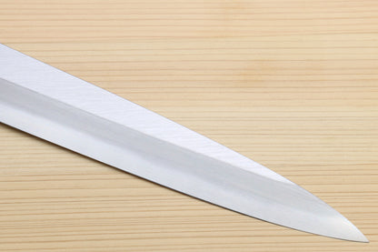 Yoshihiro Kasumi White Steel Yanagi Sushi Sashimi Japanese Knife Ebony Handle