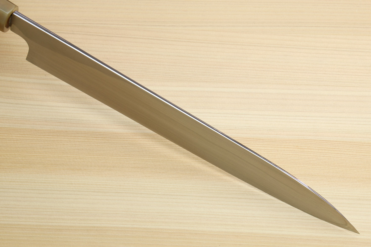 Yoshihiro Left Handed Masashi Hongasumi White Steel Yanagi Sushi Sashimi Japanese Knife Ebony Handle