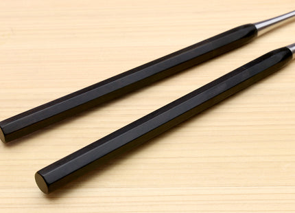Yoshihiro Moribashi Chopsticks Japanese Chefs Traditional Garnishing Plating Tweezers Octagonal Ebony Handle