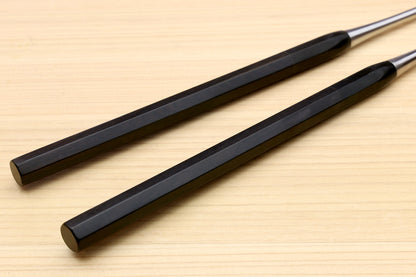 Yoshihiro Moribashi Chopsticks Japanese Chefs Traditional Garnishing Plating Tweezers Octagonal Ebony Handle