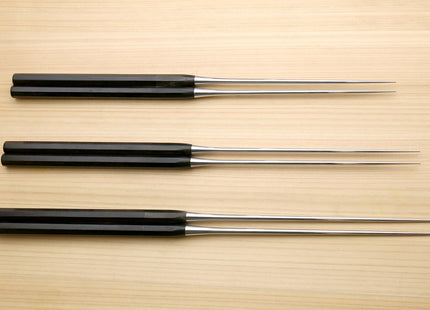 Yoshihiro Moribashi Chopsticks Japanese Chefs Traditional Garnishing Plating Tweezers Octagonal Ebony Handle