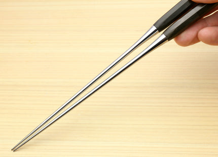 Yoshihiro Moribashi Chopsticks Japanese Chefs Traditional Garnishing Plating Tweezers Octagonal Ebony Handle