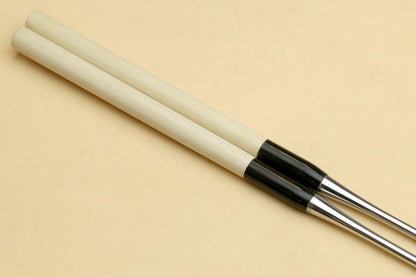 Yoshihiro Moribashi Chopsticks Japanese Sushi Chefs Traditional Garnishing Plating Tweezers Magnolia Handle (Type B)
