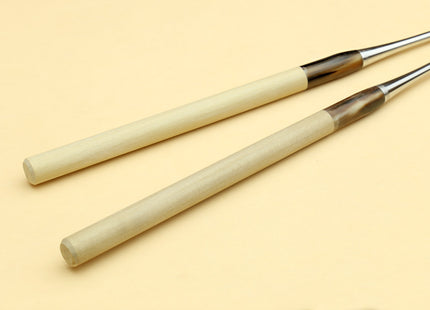 Yoshihiro Moribashi Chopsticks Japanese Sushi Chefs Traditional Garnishing Plating Tweezers Magnolia Handle (Type B)