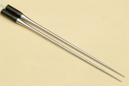 Yoshihiro Moribashi Chopsticks Japanese Sushi Chefs Traditional Garnishing Plating Tweezers Magnolia Handle (Type B)