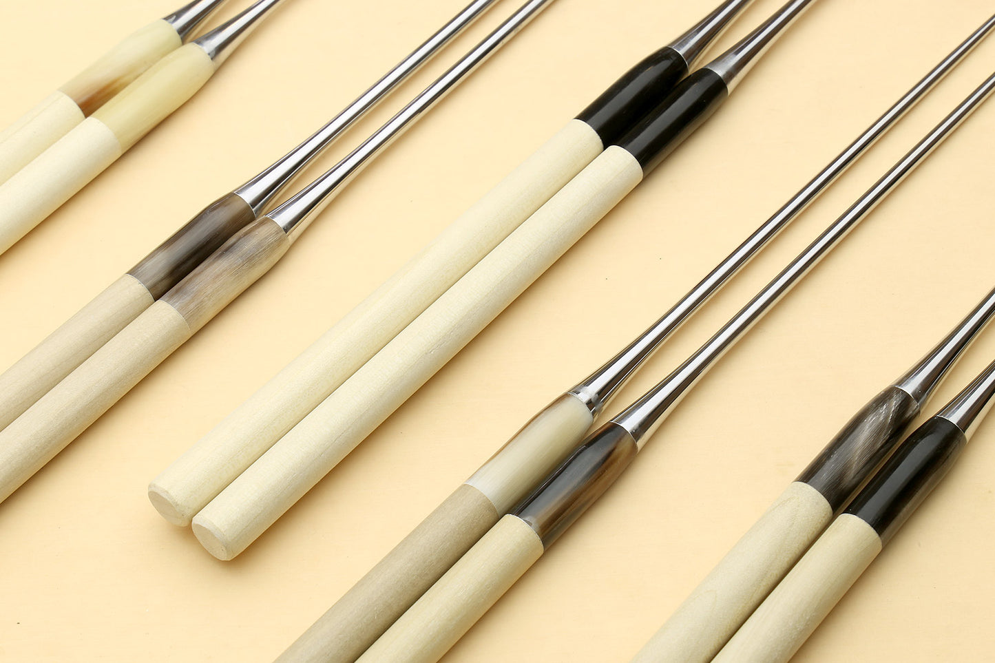 Yoshihiro Moribashi Chopsticks Japanese Sushi Chefs Traditional Garnishing Plating Tweezers Magnolia Handle (Type B)