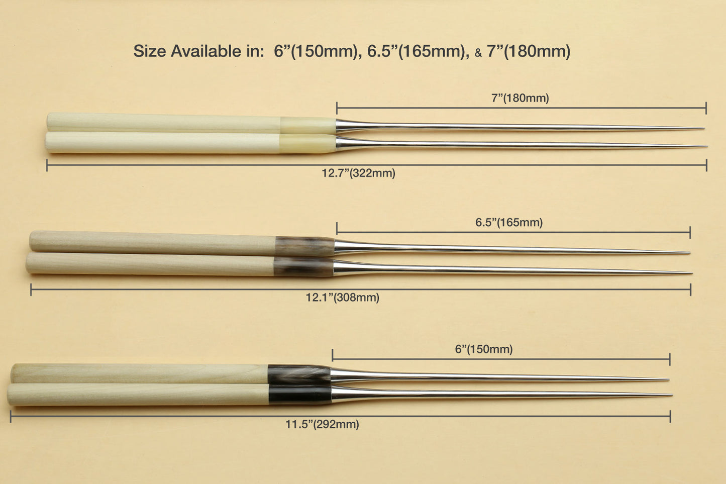 Yoshihiro Moribashi Chopsticks Japanese Sushi Chefs Traditional Garnishing Plating Tweezers Magnolia Handle (Type B)