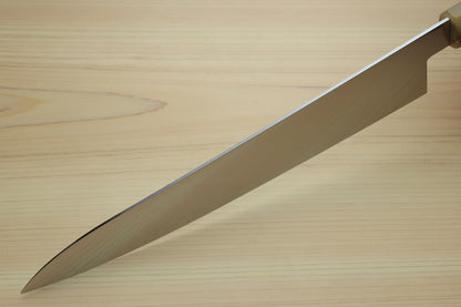 Yoshihiro AUS10 Ice Hardened Stainless Steel Gyuto Japanese Chef Knife with Ocean Blue Handle 9.5" (240mm)
