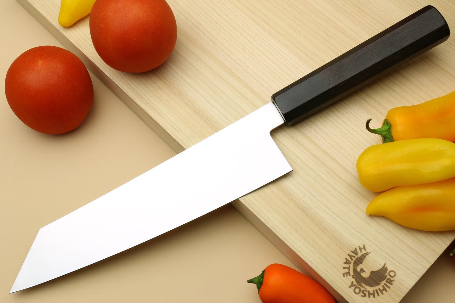 Yoshihiro AUS10 Ice Hardened Stainless Steel Kiritsuke Japanese Chef Knife Rosewood Handle