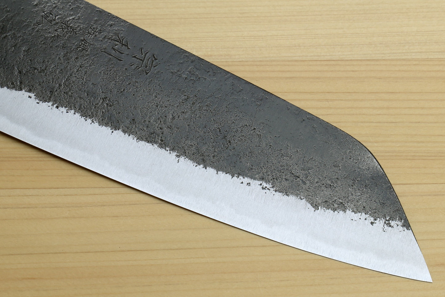 Yoshihiro Nashiji High Carbon White Steel #2 Japanese Bunka Chefs Knife with Cocobolo Wood Handle