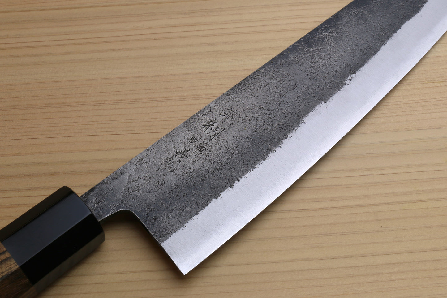 Yoshihiro Nashiji High Carbon White Steel #2 Japanese Gyuto Chefs Knife with Cocobolo Wood Handle